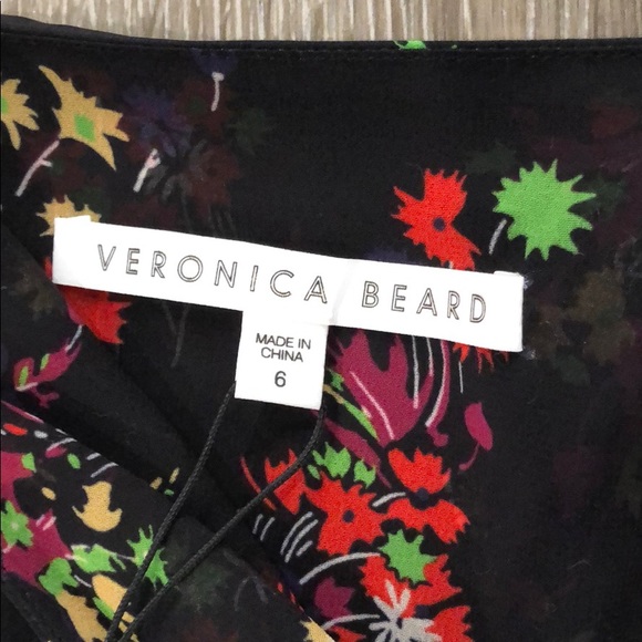 Veronica Beard Monica floral midi dress sz 6 - Picture 7 of 8
